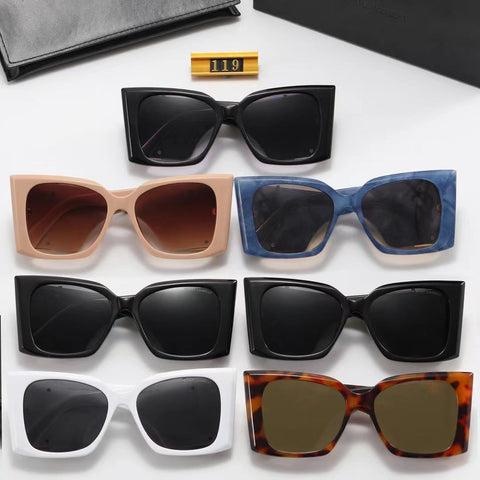 7 colors fashion big frame sunglasses