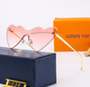 4 color fashion triagnel temple flat glasses