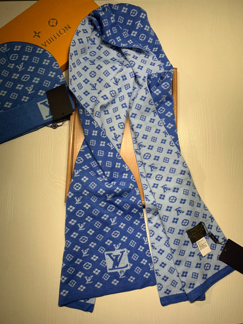 Classic Monogram Jacquard Scarf & Hat Set