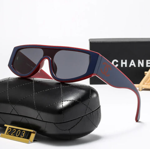 6-color fashion  letter temple polarized sunglasses