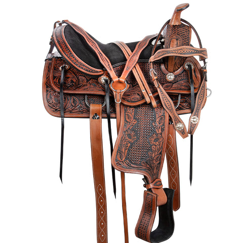 All Natural Cowhide Western Leather Horse Saddle TACK