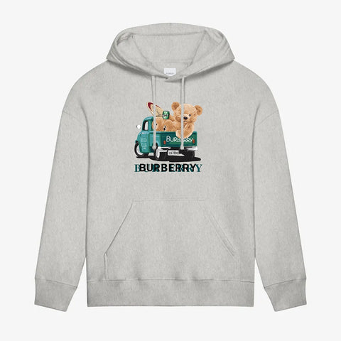 Bear Print Hoodie