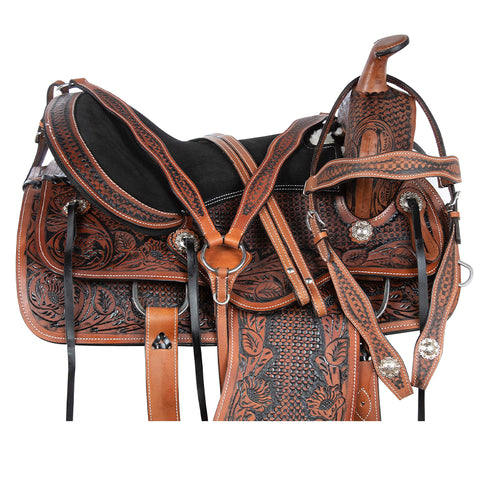 All Natural Cowhide Western Leather Horse Saddle TACK