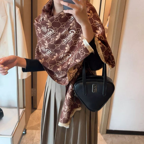 Ophidia Reversible Cashmere Scarf Shawl