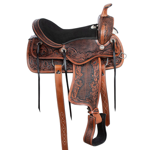 All Natural Cowhide Western Leather Horse Saddle TACK