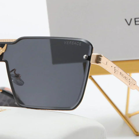 5 color fashion letter label square inner frame polarizing sunglasses