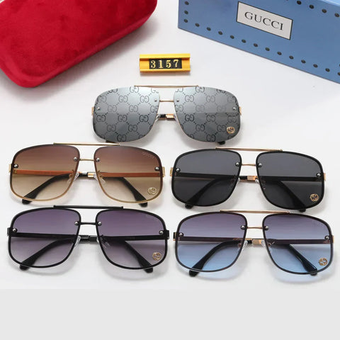 5 color fashion printing oval polarized sunglasses