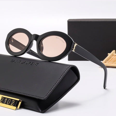 6 colors round lens sunglasses 2102