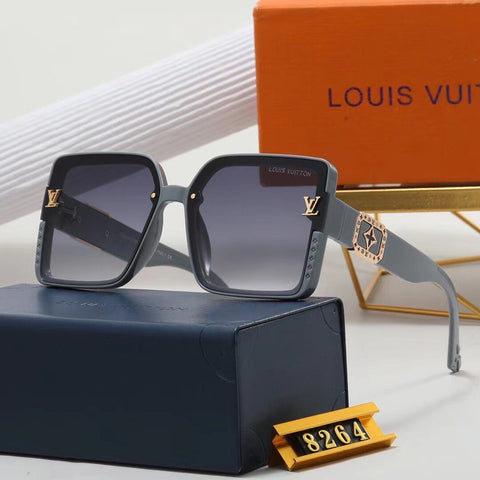 7 colors high-end square frame sunglasses  8264