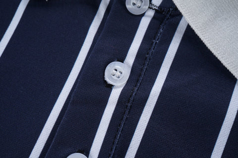 Fashion striped POLO shirt