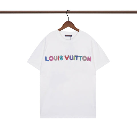 Irregular letter print T-shirt