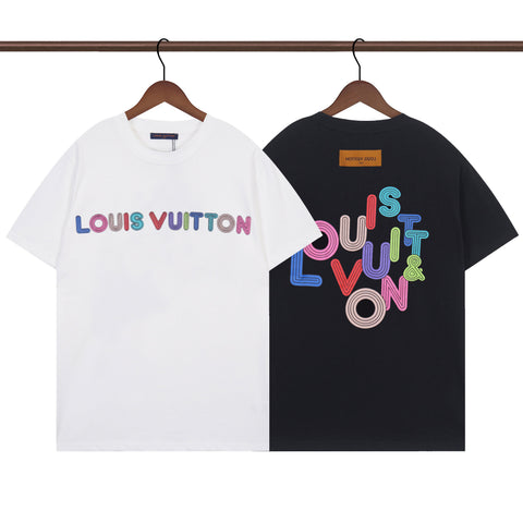 Irregular letter print T-shirt