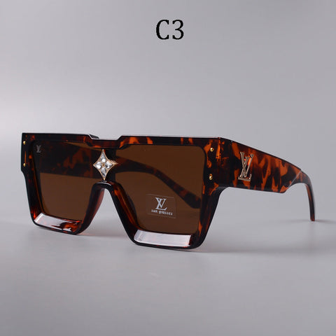 Square frame unisex sunglasses 1486