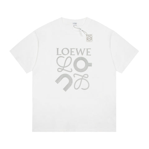 Fluorescent logo print T-shirt