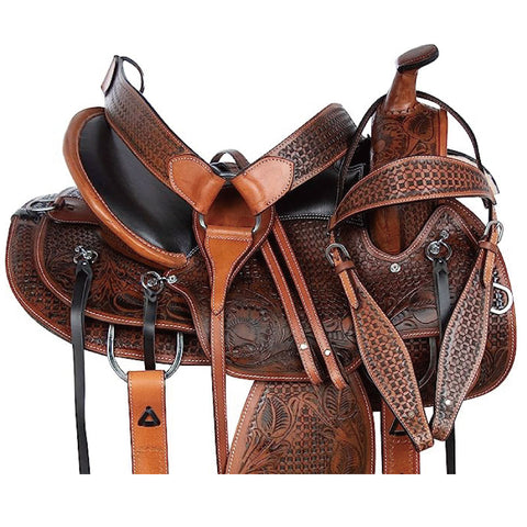 Antique Oil All Natural Leather Horse Saddle Tack