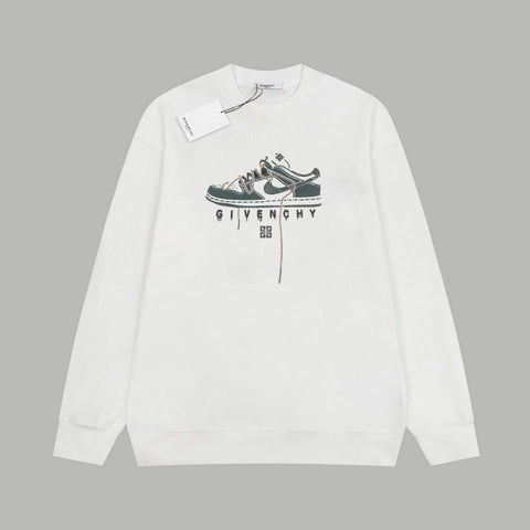 1021 New high quality feature pattern crew-neck hoodie