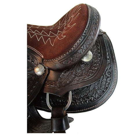 KIDS Premium Leather Barrel Racing Trail Horse Horse Saddle TACK set