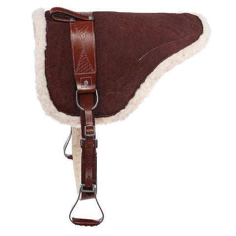 Treeless Bareback PAD Premium Leather Horse Saddle TACK